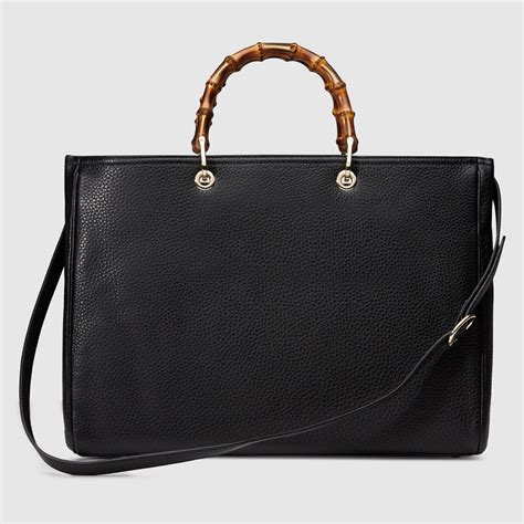 gucci bamboo shopper leather tote replica